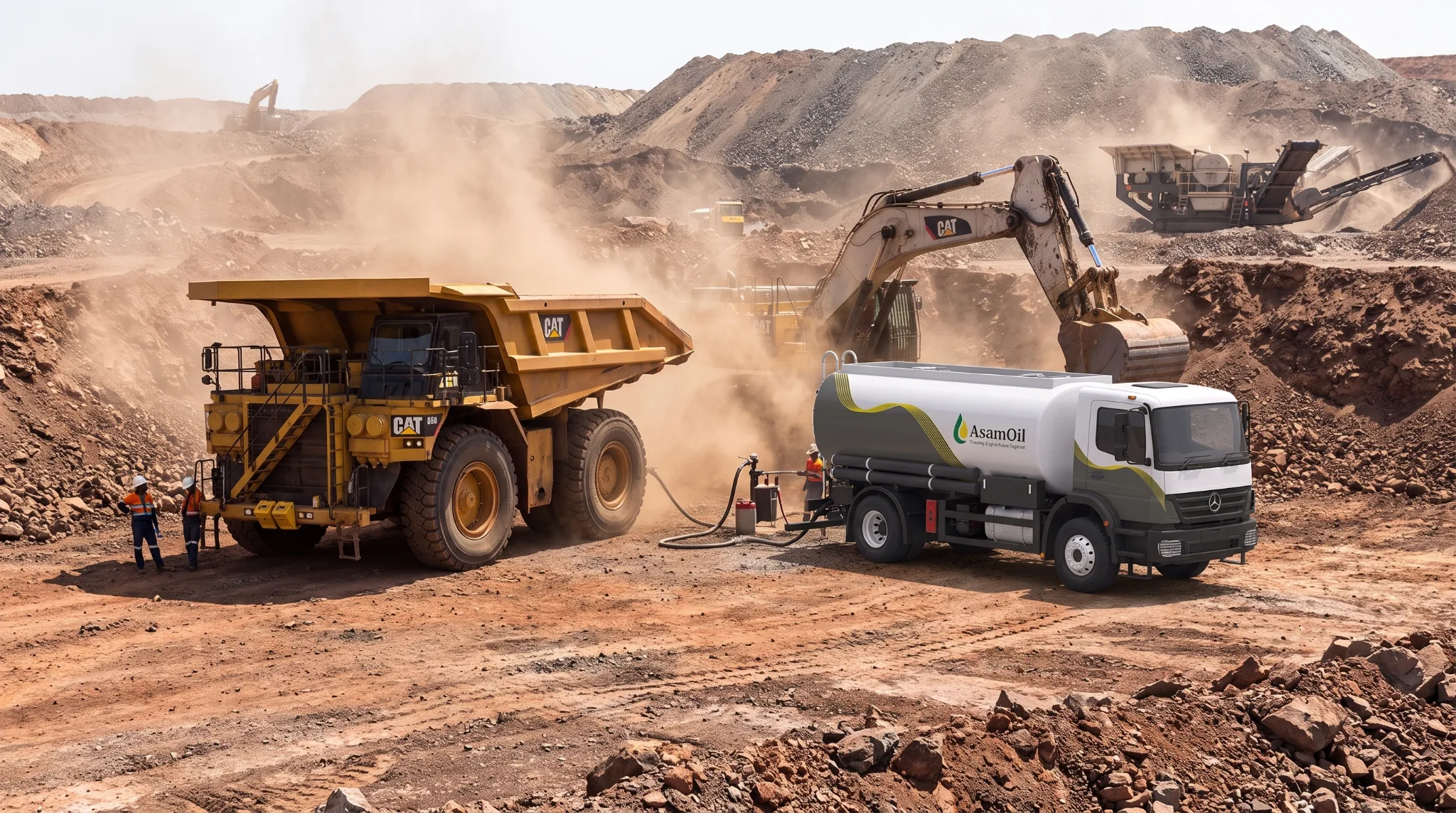 Fuel delivery supporting mining operations